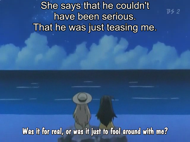 Was it for real, or was it just to fool around with me?