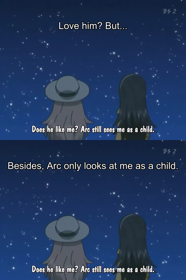 Does he like me? Arc still sees me as a child.