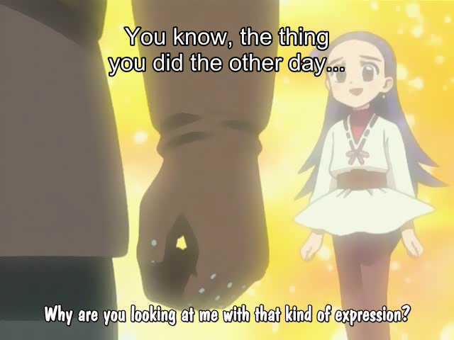 Why are you looking at me with that kind of expression?