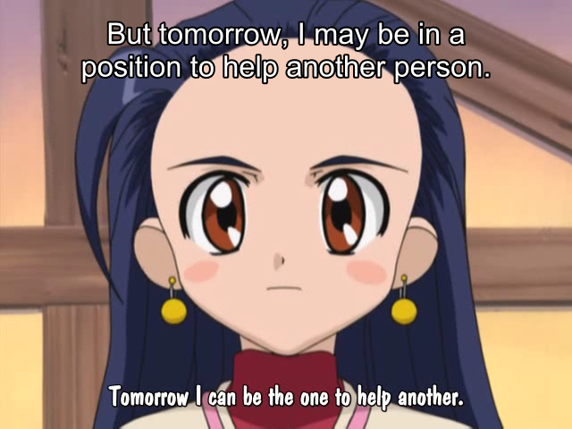 Tomorrow I can be the one to help another