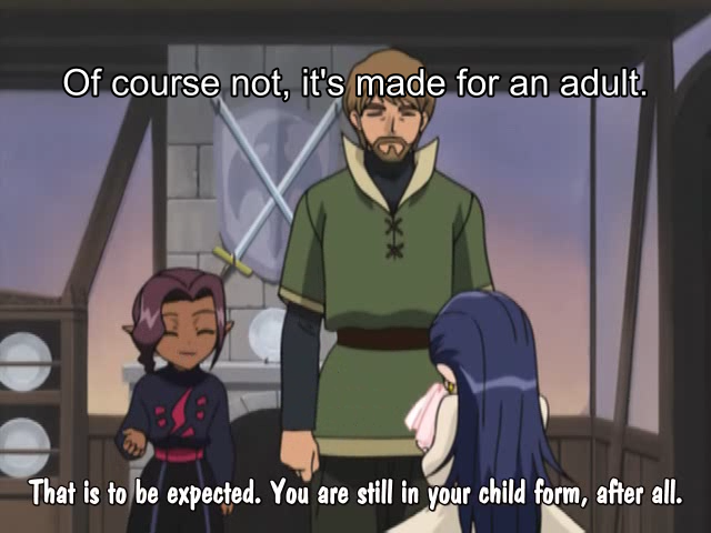 That is to be expected. You are still in your child form, after all.